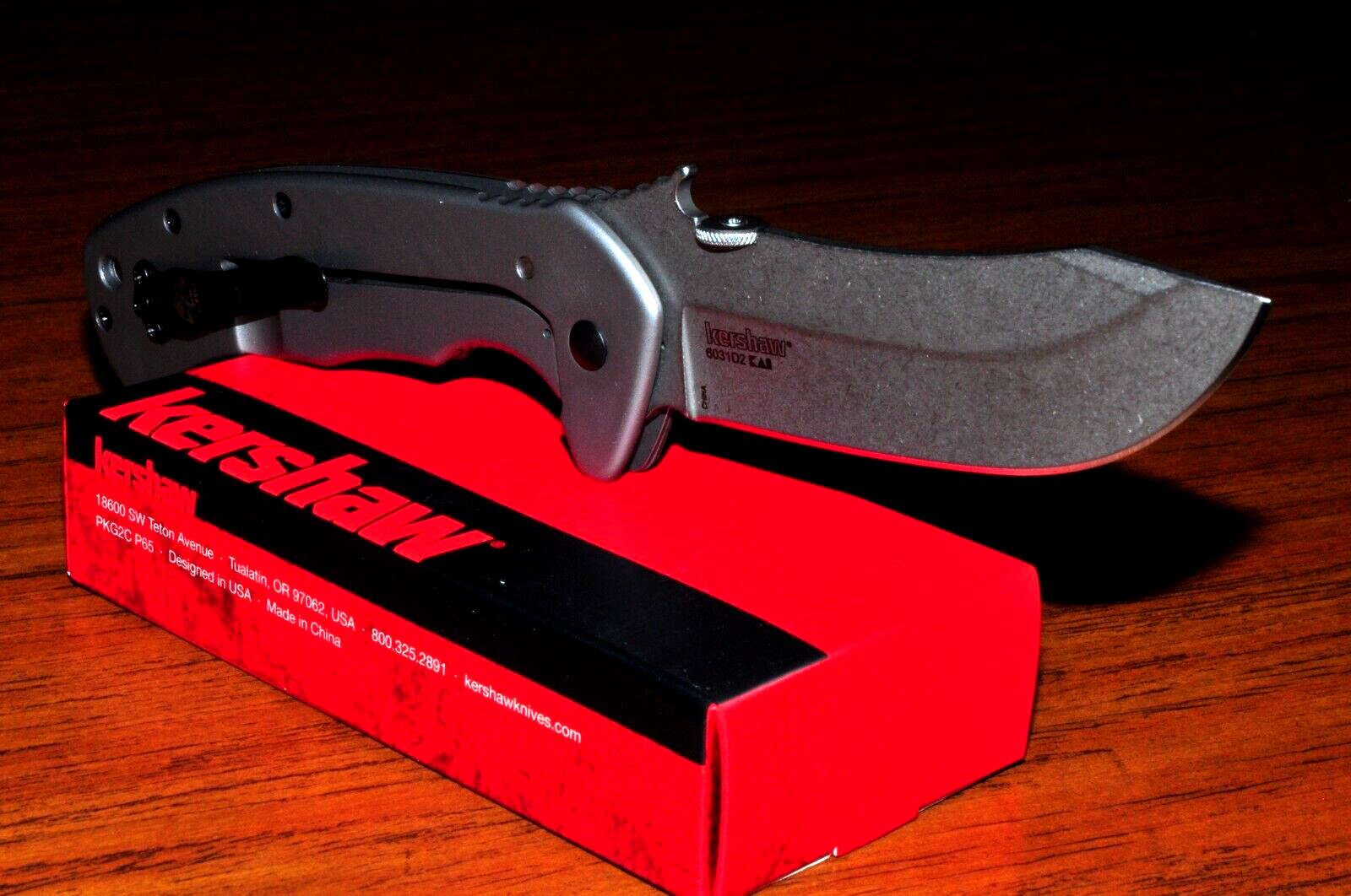 Kershaw 6031D2 Emerson Rendezvous Hunting Knife D2 Blade G10 Handle CQC-11K D2