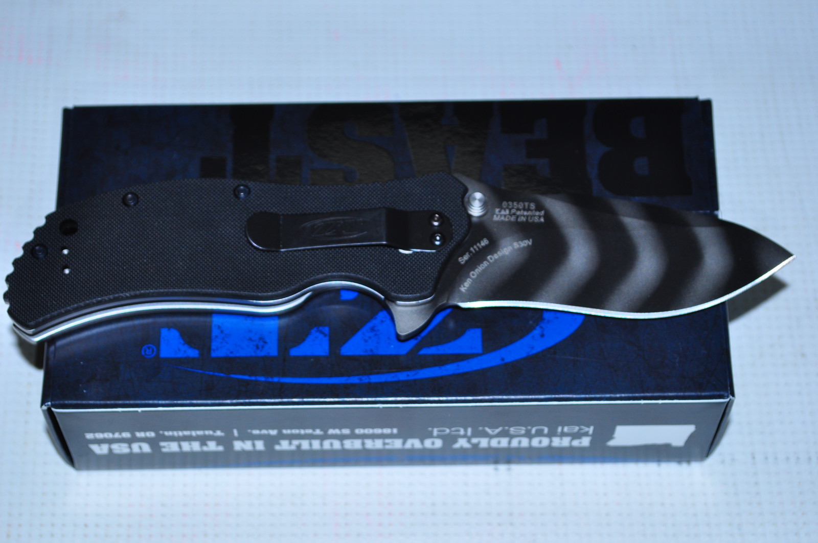Kershaw Zero Tolerance 0350TS Tiger Stripe G10Handle Speedsafe Flipper Knife USA