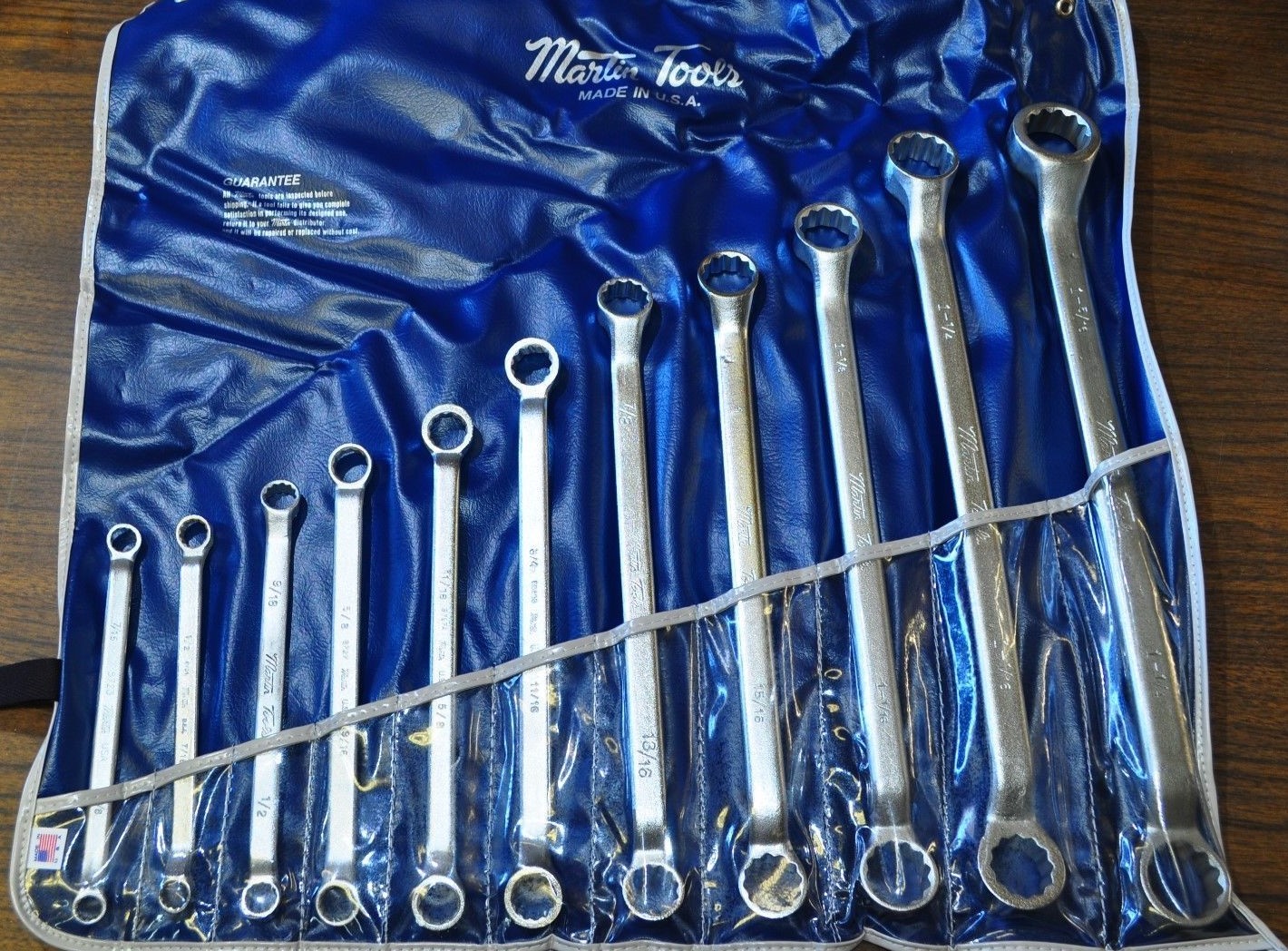 MARTIN SPROCKET & GEAR BO11K 11 PCS OFFSET BOX WRENCH 3/8" TO 1-5/16" MADE IN US