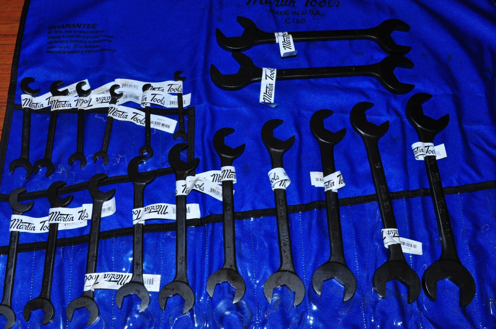 Martin 18 Pcs Hydraulic Wrench Set, Angle Opening Polish 11/32"-1-1/2"  BOB18K