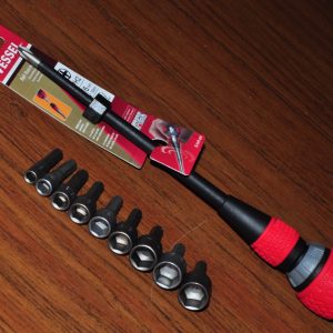 Ratchet ball grip screwdriver #2 Phillip & 9 nut drivers Vessel 2200p2.150 Japan