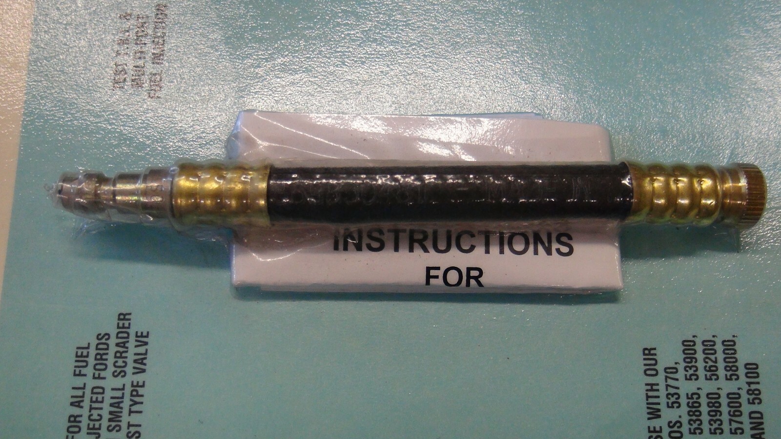 S & G Tool Aid 53850 Small Schrader Valve Test Adapter w/ Quick Coupler for Ford