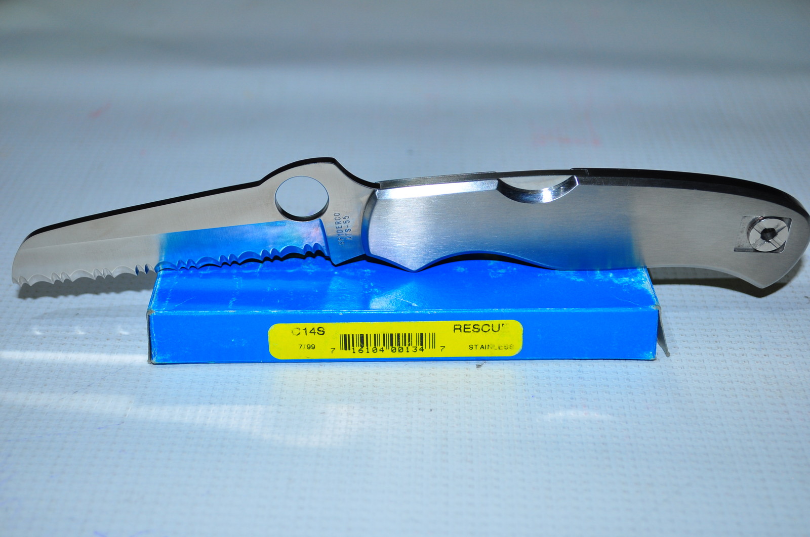 SPYDERCO RESCUE C14S ATS-55 BLADE SEKI-CITY JAPAN Early Model.Collector Must see