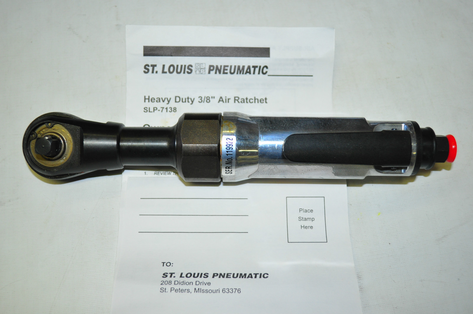 ST LOUIS SLP-7138  3/8" Heavy Duty Ratchet 55 Ft-Lb  Made in USA