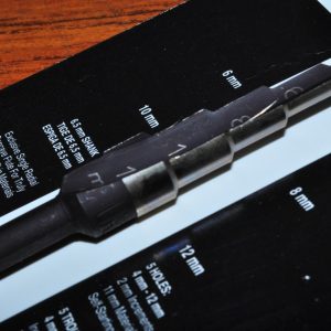 UNI BIT STEP DRILL 2M 11102  5 hole sizes 4 mm - 12mm Made in USA Peterson ind