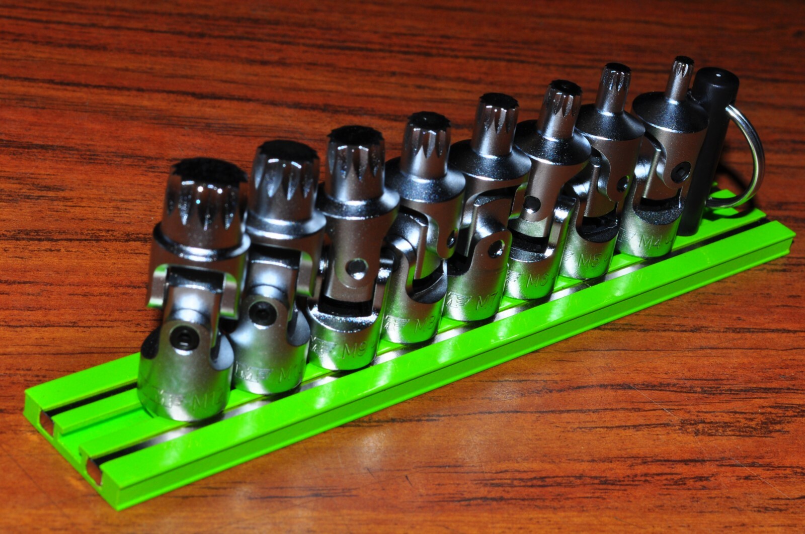 VIM Tools UJXZN100 9 pcs Universal Joint XZN Triple Square Driver Set 4MM -12 MM