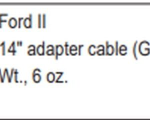 otc 3305-58 Ford EEC IV ’81-’95 14" adapter cable (Gray) MCU, ABS, Suspension
