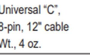 otc 3305-74 Universal “C”, Ford/Mazda ’93-’94 8-pin, 12" cable mfd. vehicles, AB