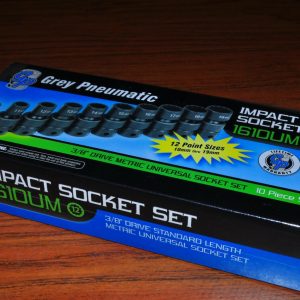 10Pc.3/8'' Drive 12p 10 to 19 MM Metric Universal impact socket GP 1610UM