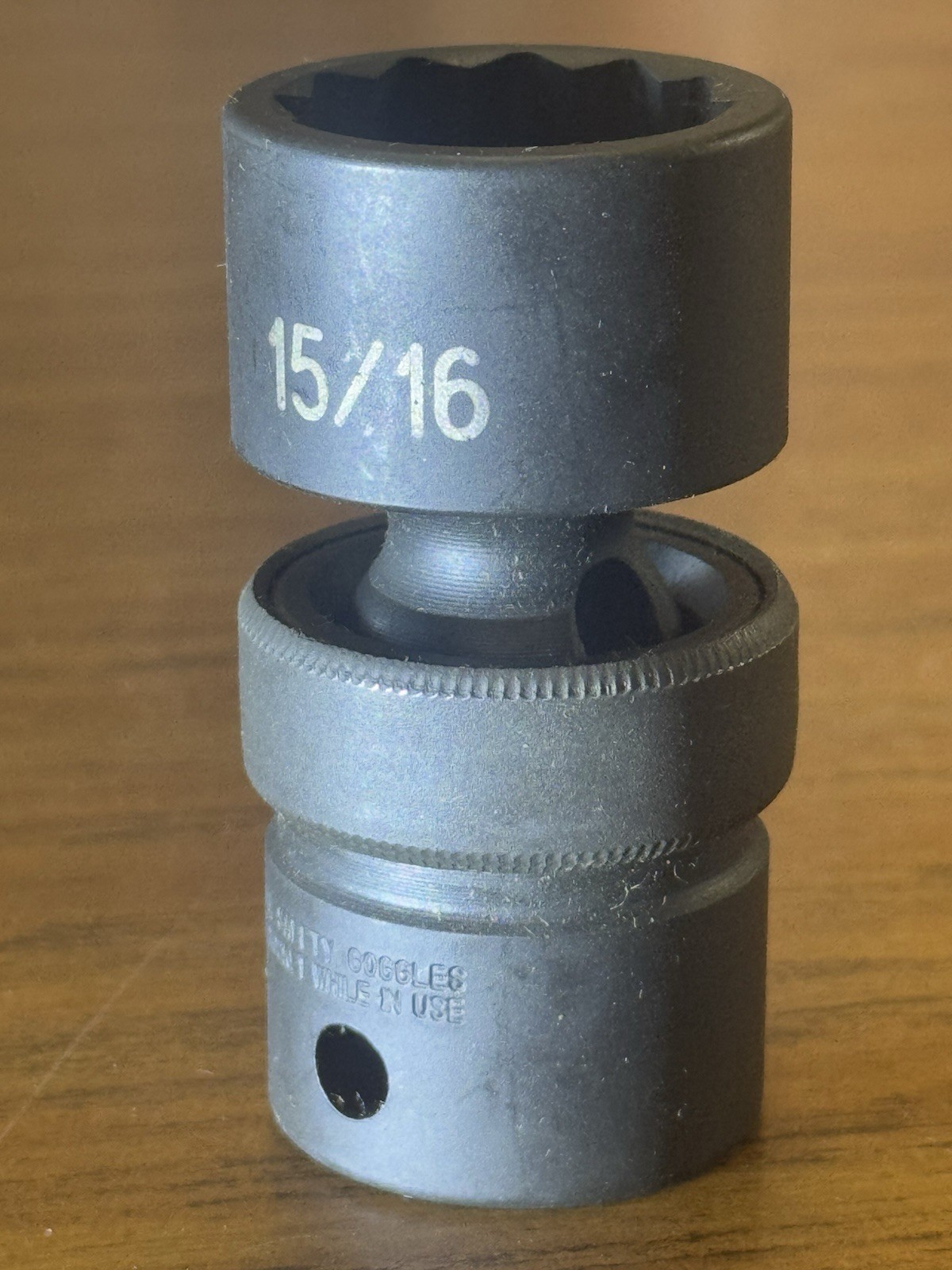 15/16" 1/2dr Impact Swivel Universal Socket 12 point socket Gp 2130U Grey pneuma