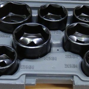 7 Piece Low Profile Oil and Fuel Filter Socket Set Lisle 13270