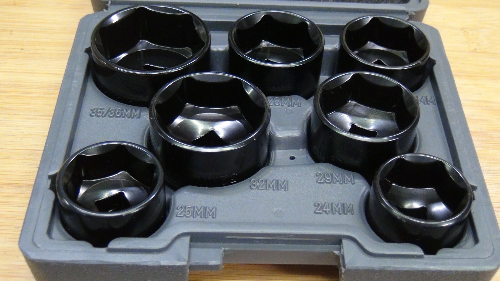 7 Piece Low Profile Oil and Fuel Filter Socket Set Lisle 13270