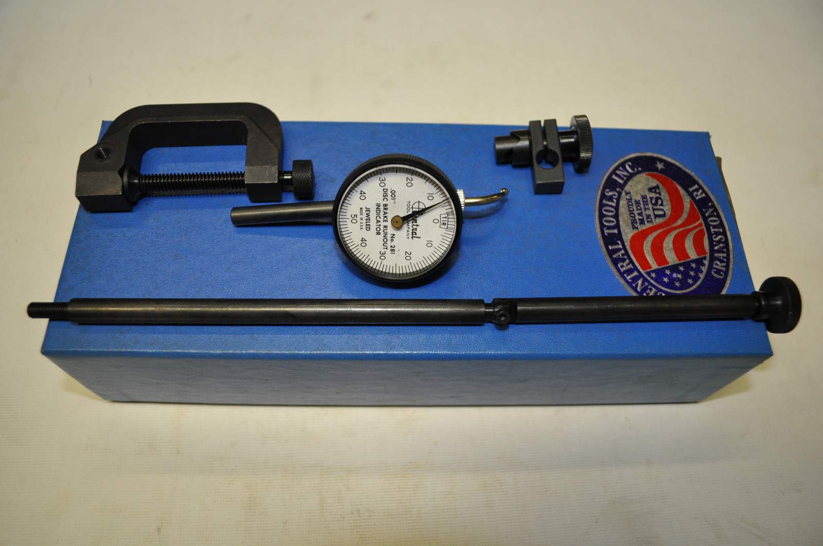 Central 6452 Disc Brake Run-Out Precision Indicator Set .100"Range ,001"Graduati