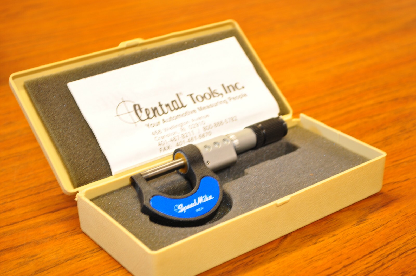 Central Tools 5001 SpeedMike, Mech Digital Micrometer , 0-1in Range, .0001in Gra