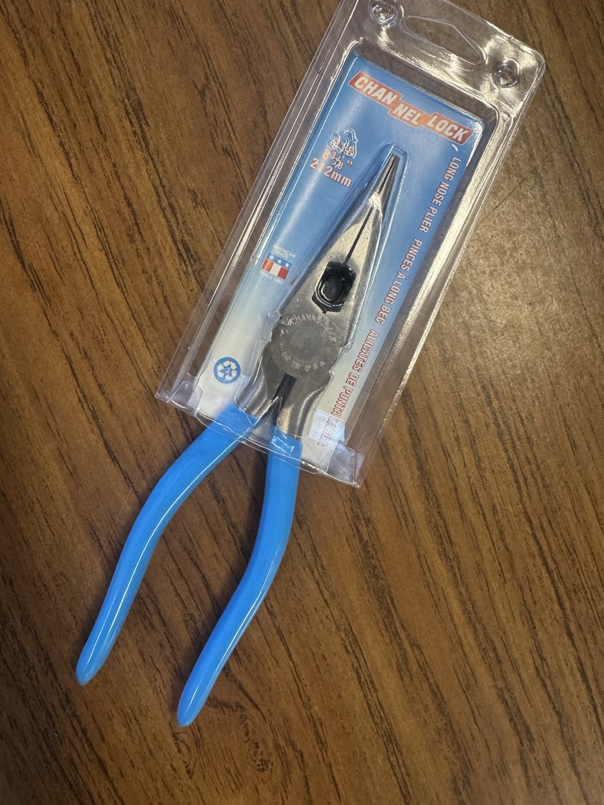 Channellock 318 8-3/8" 212 MM Heavy Duty Long Nose Plier with Side Cutter  USA