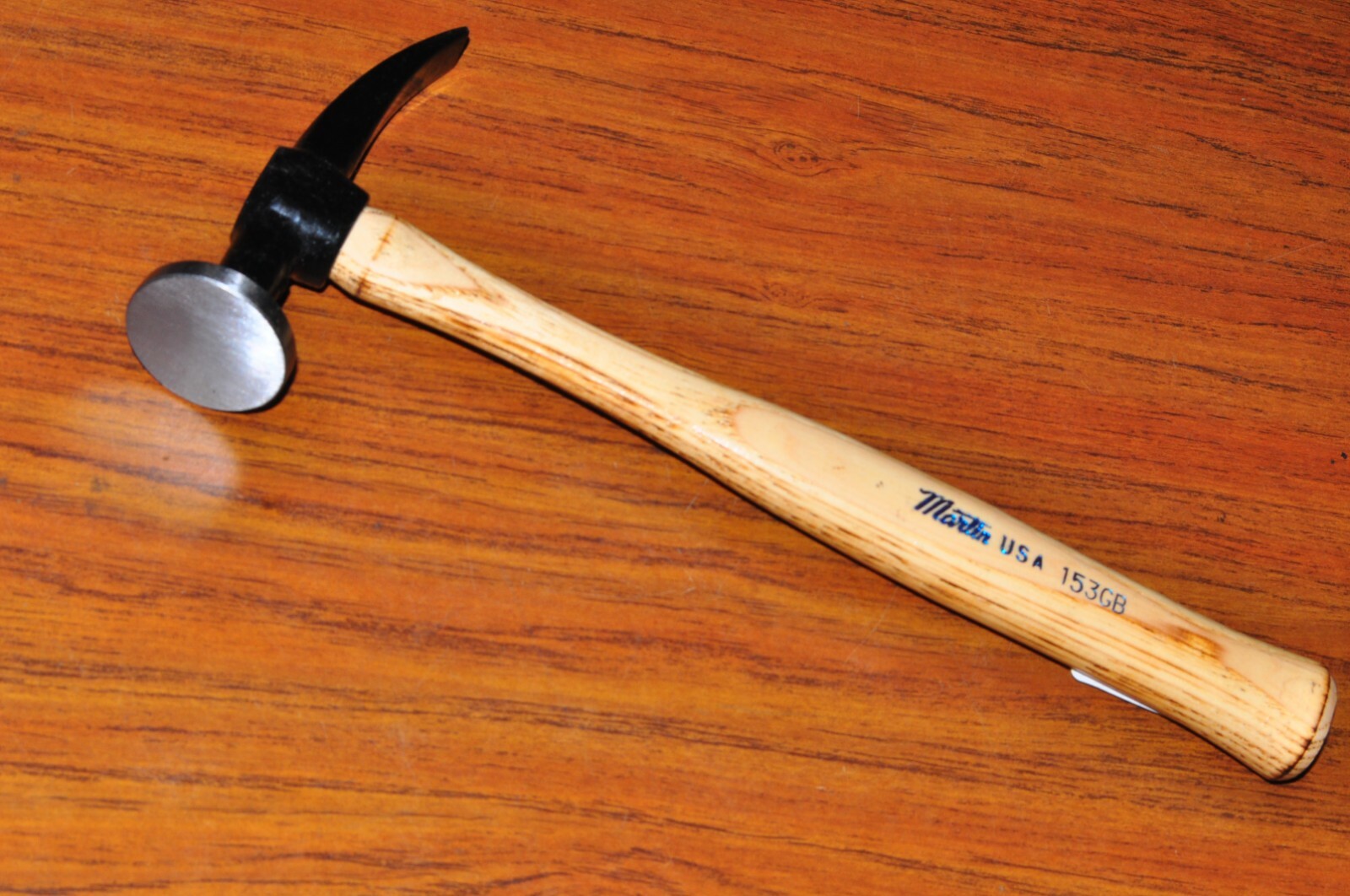 Curved Cross Chisel Ding Body Hammer w- Hickory Handle MARTIN 153GB MADE IN USA
