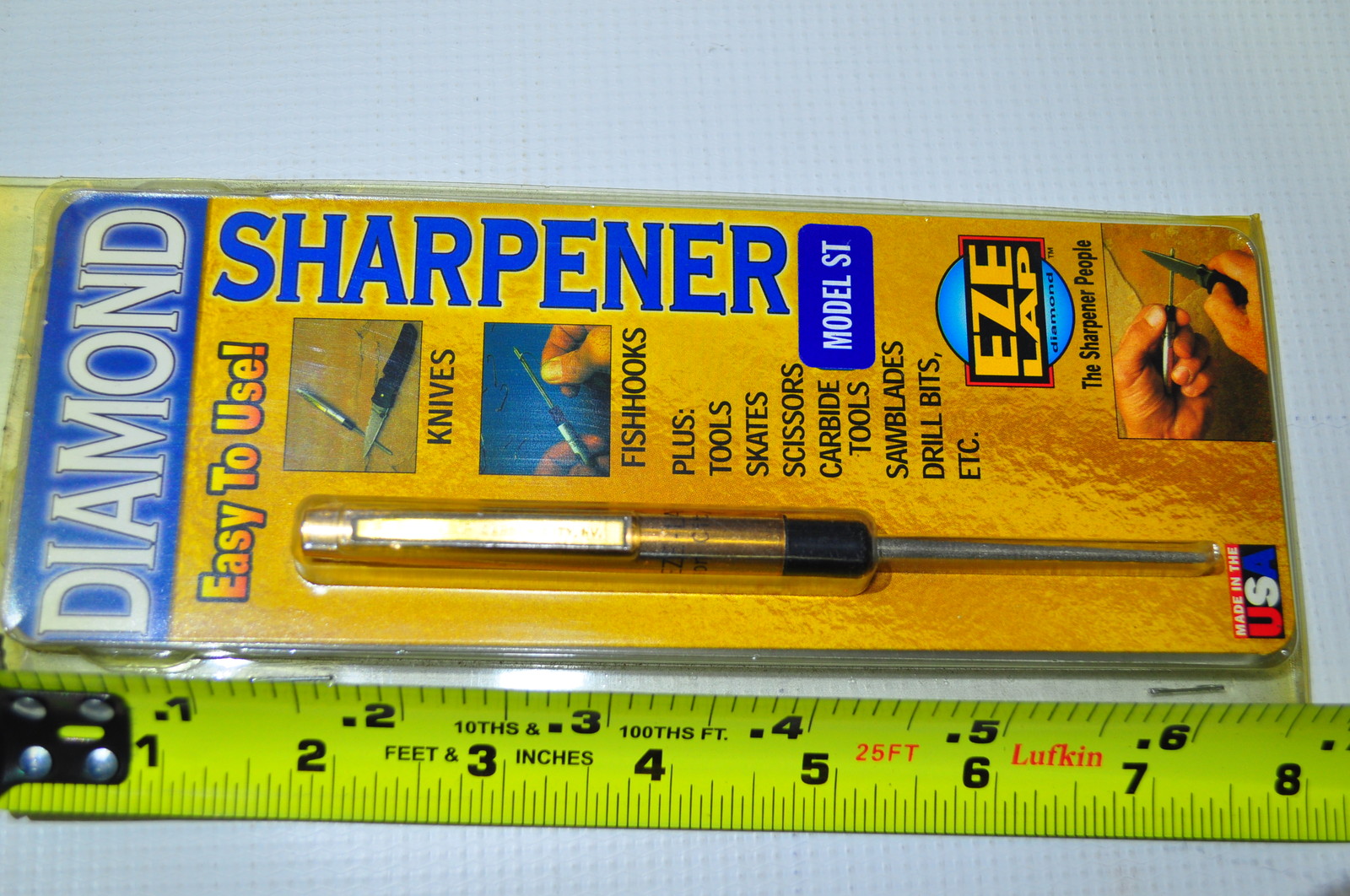 Eze-lap ST Pocket Size Diamond sharpener tapered shaft for serrated blade USA