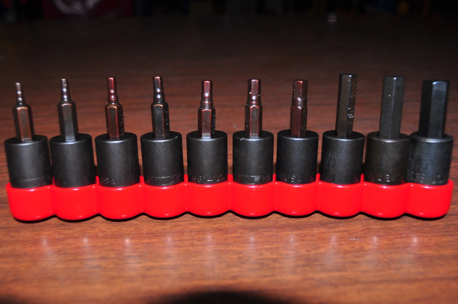 Inch Hex Bit Driver Set 10 Pc 3/32" - 3/8" hex bits in 3/8" Sq. Dr. VIM VBH1038
