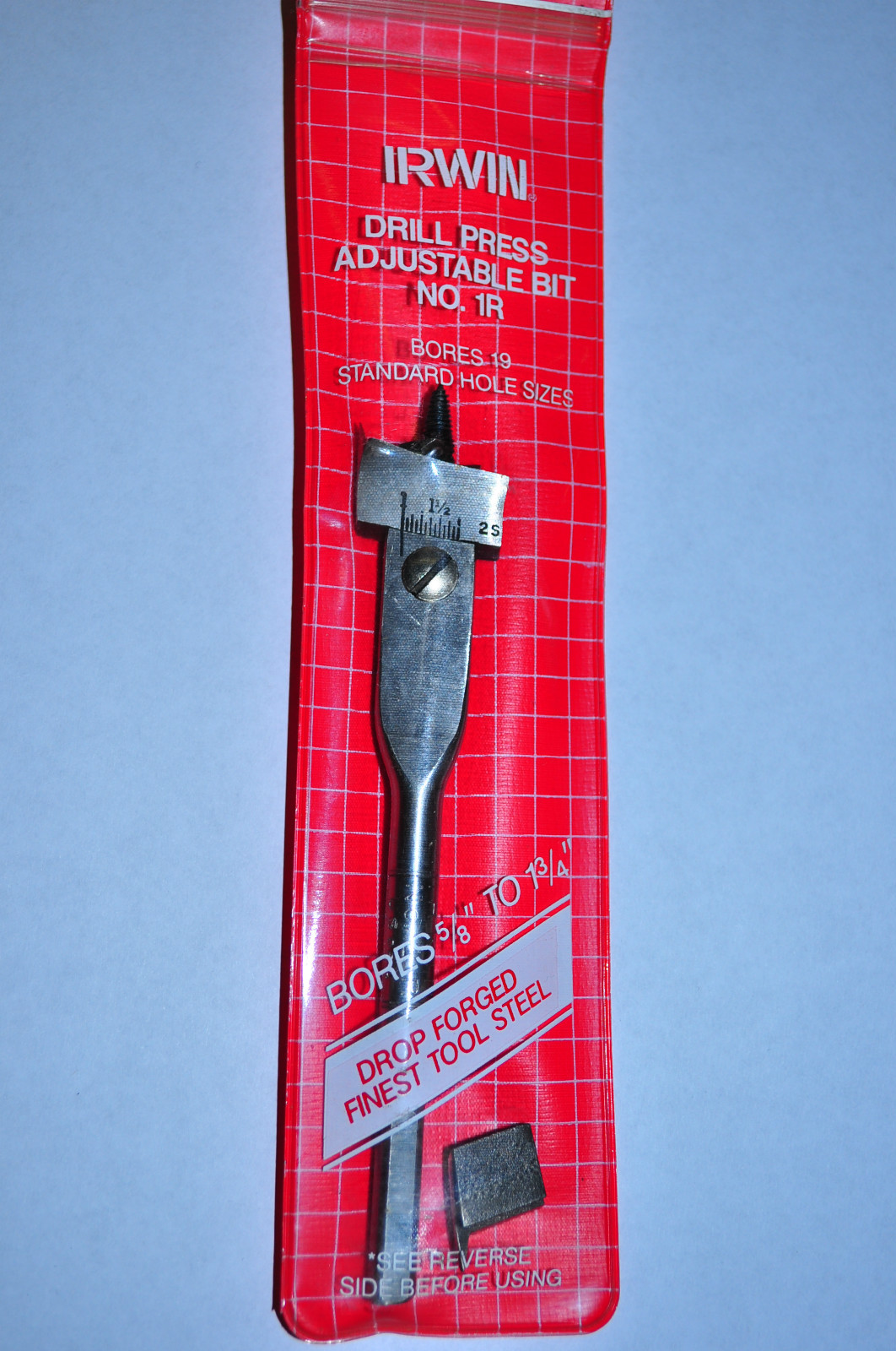 Irwin 1R Drill Press Lock Head Adjust Wood Boring  Bit  Bores:5/8" to 1-3/4" USA