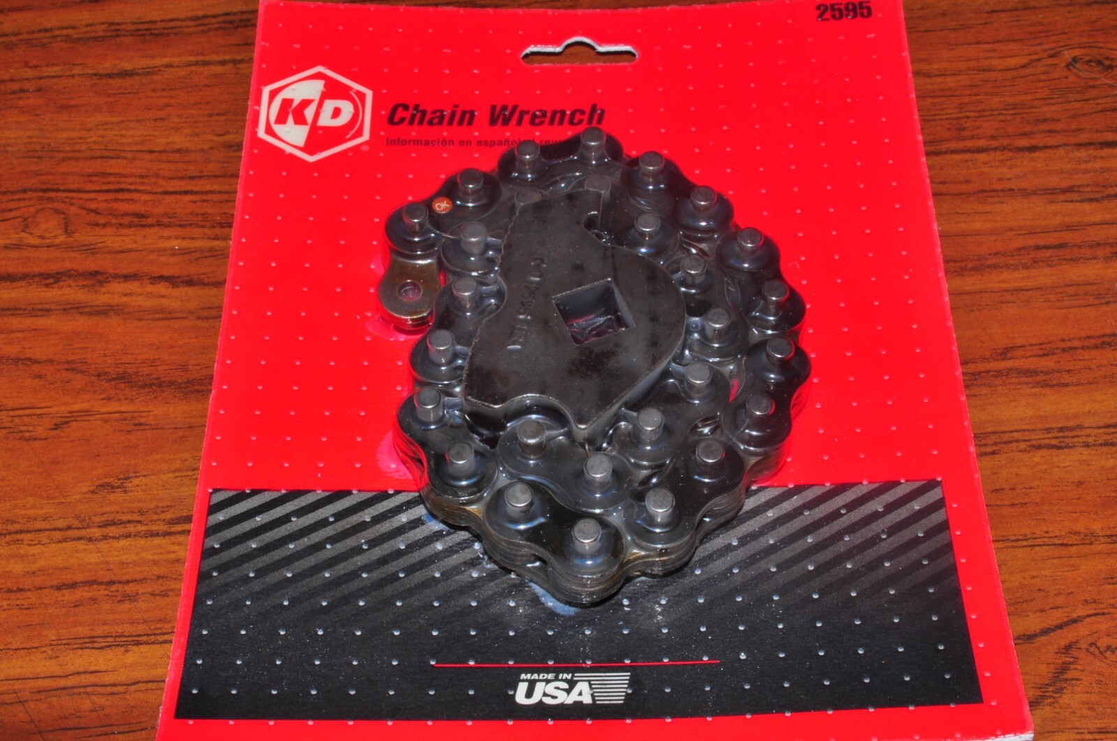 KD 2595 1/2 In Sq Dr Chain Wrench - 5/8 to 5 In Made in USA