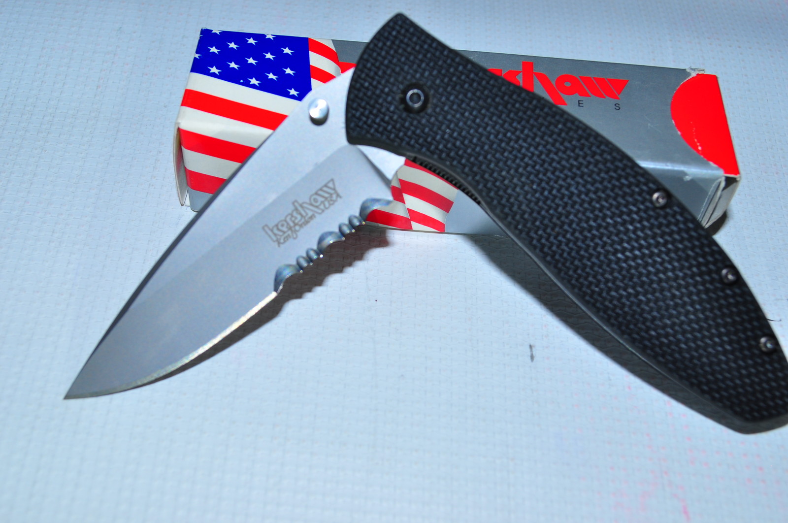 KERSHAW 1570ST AVALANCHE SERRATED EDGE WITH CPM 440V STEEL   MADE IN USA  RARE!!
