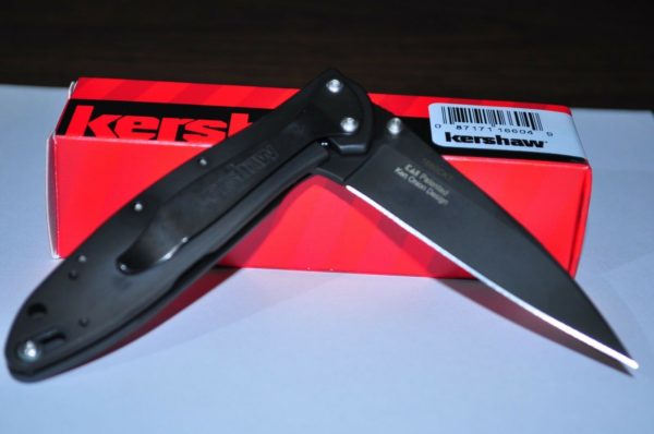 Kershaw Knives Black Matte Leek Spring Assisted Pocket Knife  # 1660CKT USA - Image 3