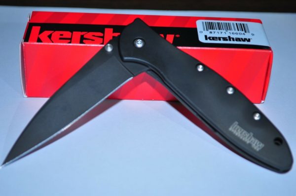 Kershaw Knives Black Matte Leek Spring Assisted Pocket Knife  # 1660CKT USA - Image 4