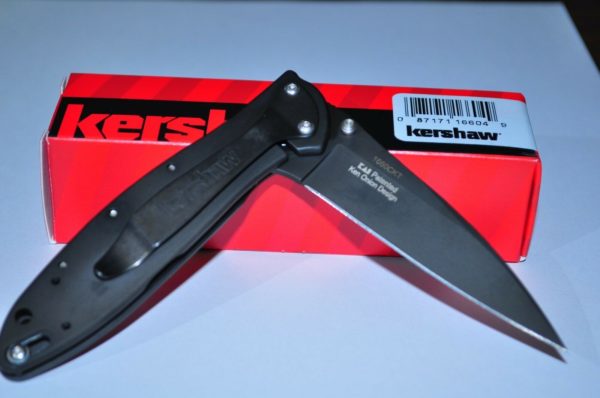 Kershaw Knives Black Matte Leek Spring Assisted Pocket Knife  # 1660CKT USA - Image 5