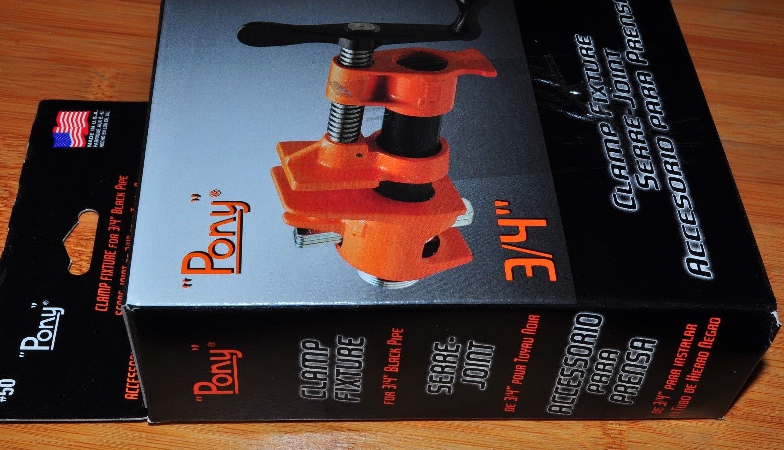PONY 50 Clamp Fixture 3/4 Inch Black Pipe Clamping Tool quantity 2 ea USA