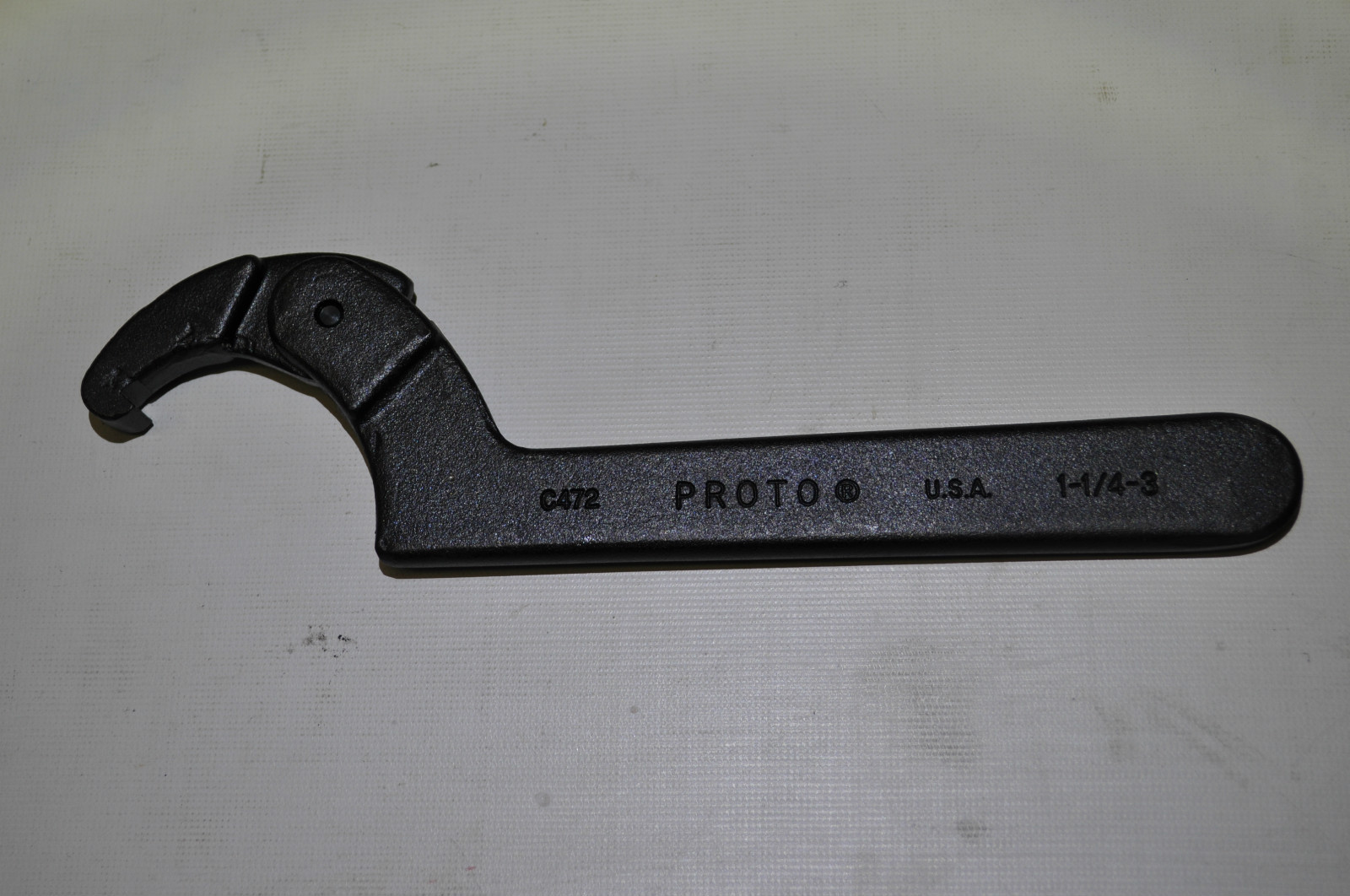 PROTO® C472 ADJUSTABLE HOOK SPANNER WRENCH 1-1/4" TO 3" Made in USA
