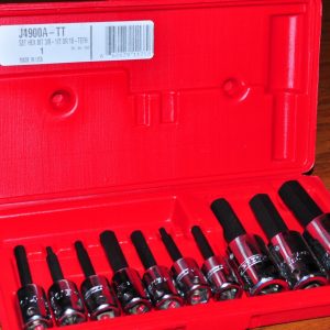 PROTO®  J4900A-TT TETHER-READY 3/8" & 1/2" DRIVE 10 PIECE HEX BIT SET 1/8" to 5/