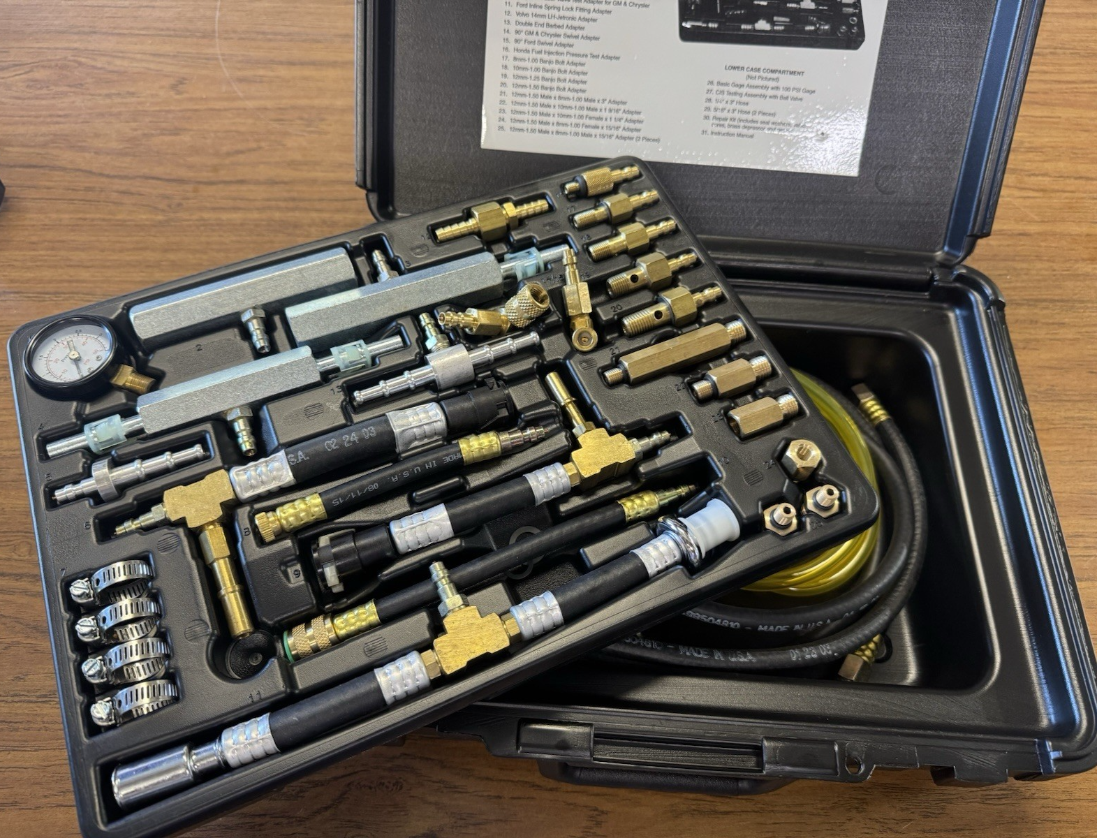 SG Tool Aid 58000 Universal Master Fuel Injection Pressure Test Kit w/Quick Coup