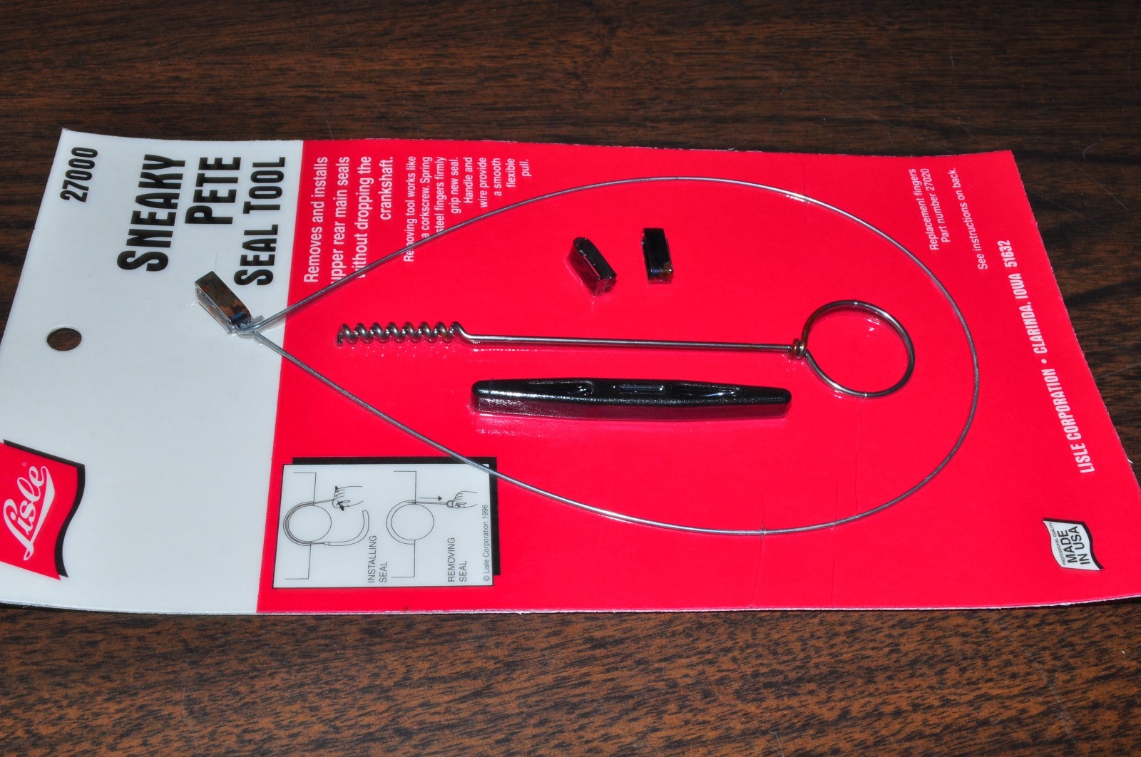 Sneaky Pete for Removes and Installs Upper Rear Main Seals Lisle 27000