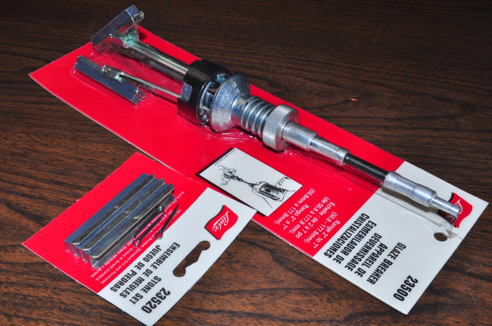 Stone-Type Glaze Breaker Range Full 2" to 7" with extra stone set Lisle 23500,20