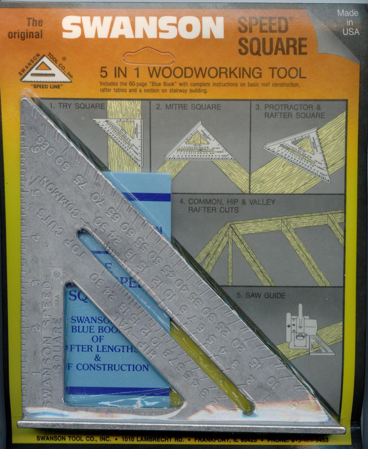 Swanson 00101 5 in 1  7 inches Speed Square Rare to find  Made In USA Brand New