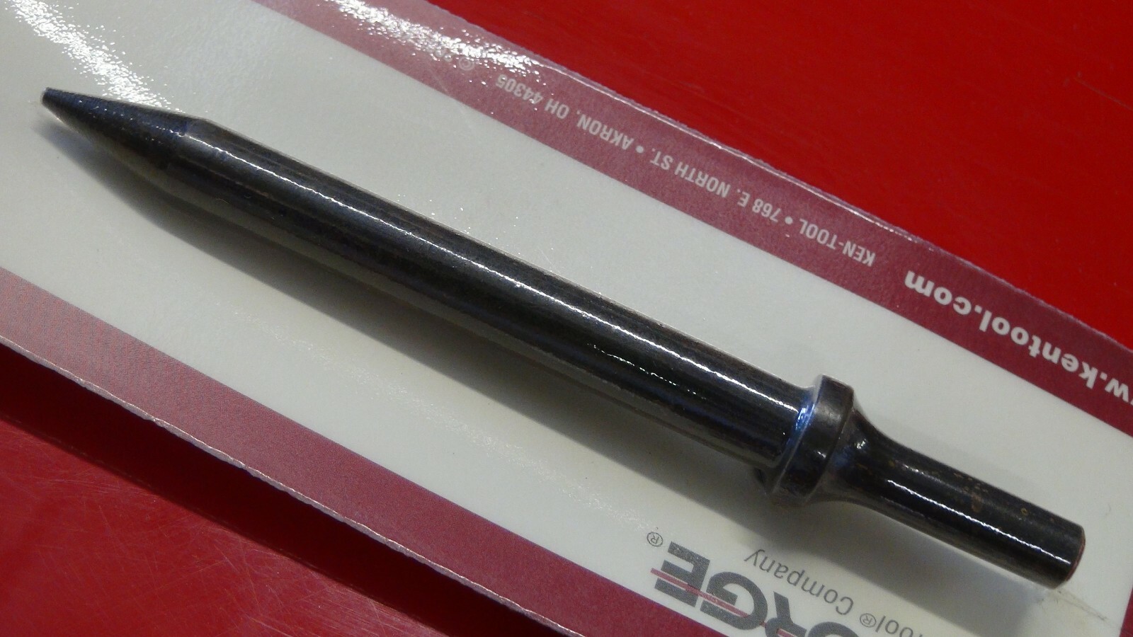 TAPER PUNCH 1/8" BIT SHEET METAL STEEL  SHANK 0.401"  OLDFORGE 1997 MADE IN USA
