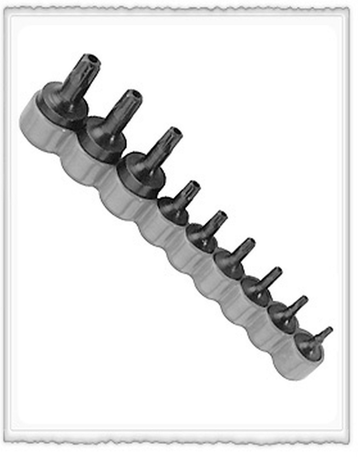 Torx Tamper Resistant Drivers 9 Pc T10, T15, T20, T25, T27, T30, T40, T45, T50,