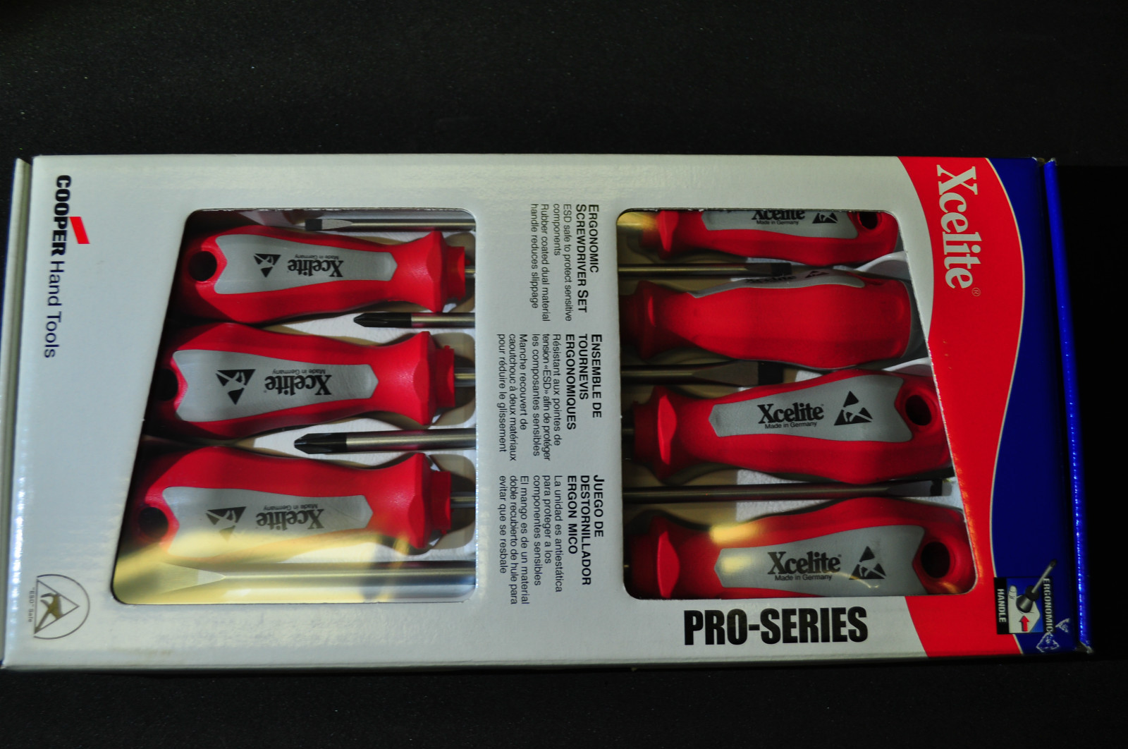 Xcelite XPE700 7-Piece Electronic Screwdrivers, Ergonomic Handle Made in Germany