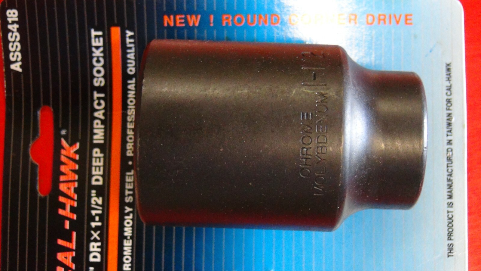 1 1/2 INCH DEEP IMPACT SOCKET 1/2 IN DRIVE CHROME MOLY STEEL OVERALL LN 3 INCHES - Image 12