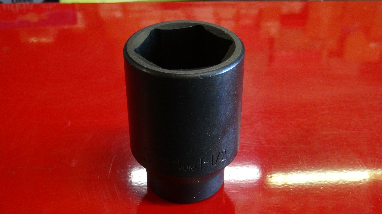 1 1/2 INCH DEEP IMPACT SOCKET 1/2 IN DRIVE CHROME MOLY STEEL OVERALL LN 3 INCHES - Image 5