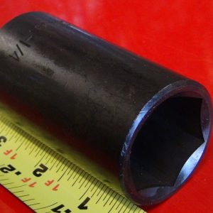 1-1/4" DEEP IMPACT HEX SOCKET 1/2" DRIVE OVERALL LENGTH: 3-5/64: