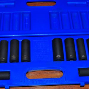 1/2" DR 12 PC EXTRA-THIN WALL SET SAE ,Metric Grey Pneumatic 1500DW