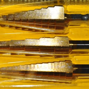 3 Piece Titanium Step Drill Bit Set as Unibit type #1,2,3 Titan 16503