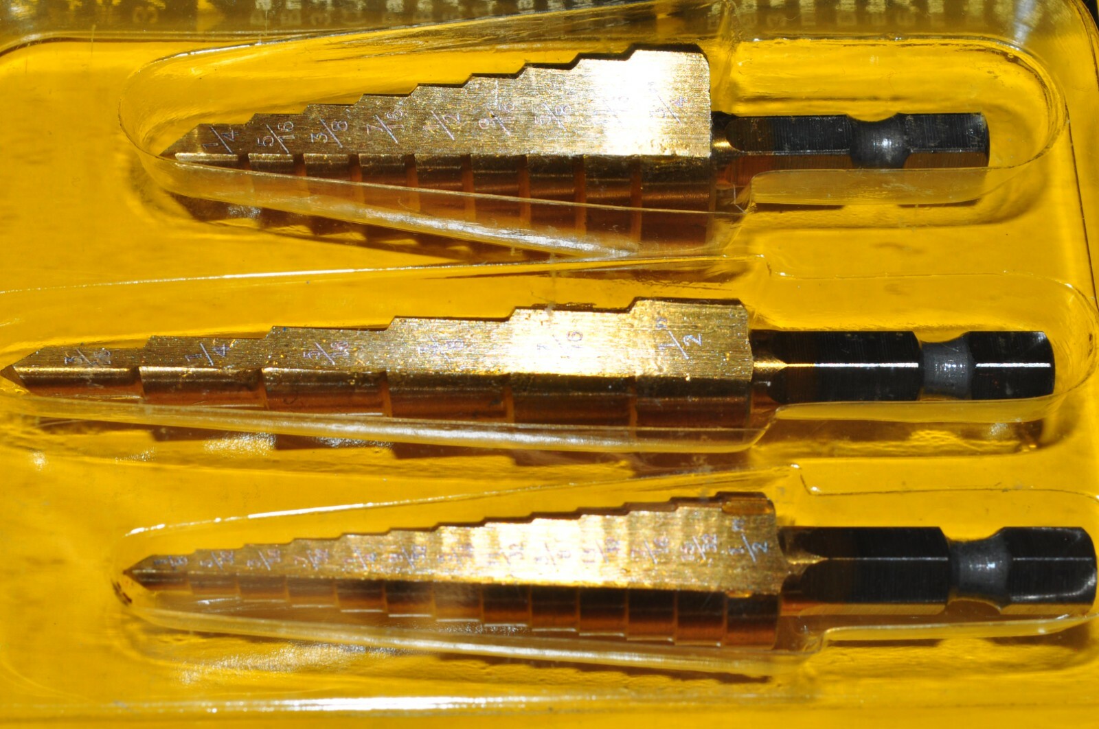 3 Piece Titanium Step Drill Bit Set as Unibit type #1,2,3 Titan 16503