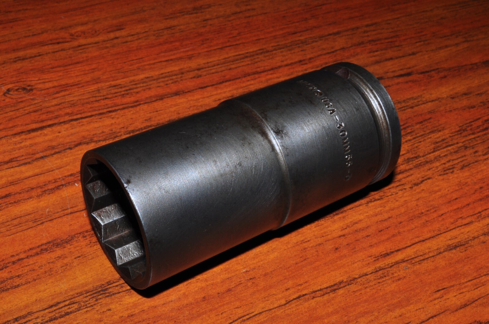 30MM55 -D Apex 30mm Thin Wall Metric Extra Long Socket, 1/2 Square Drive USA