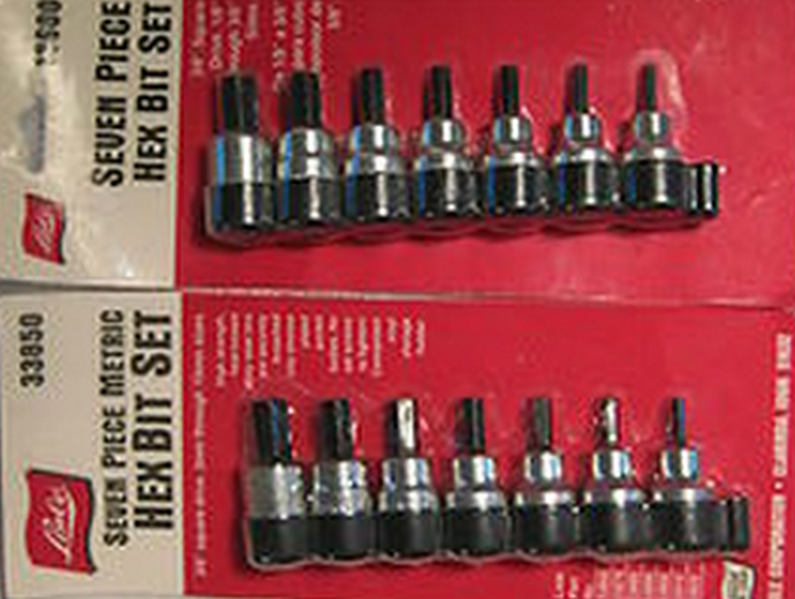 7 pc 3/8" drive Metric & SAE Hex Socket Driver Sets LISLE 33850 13600 USA  Allen