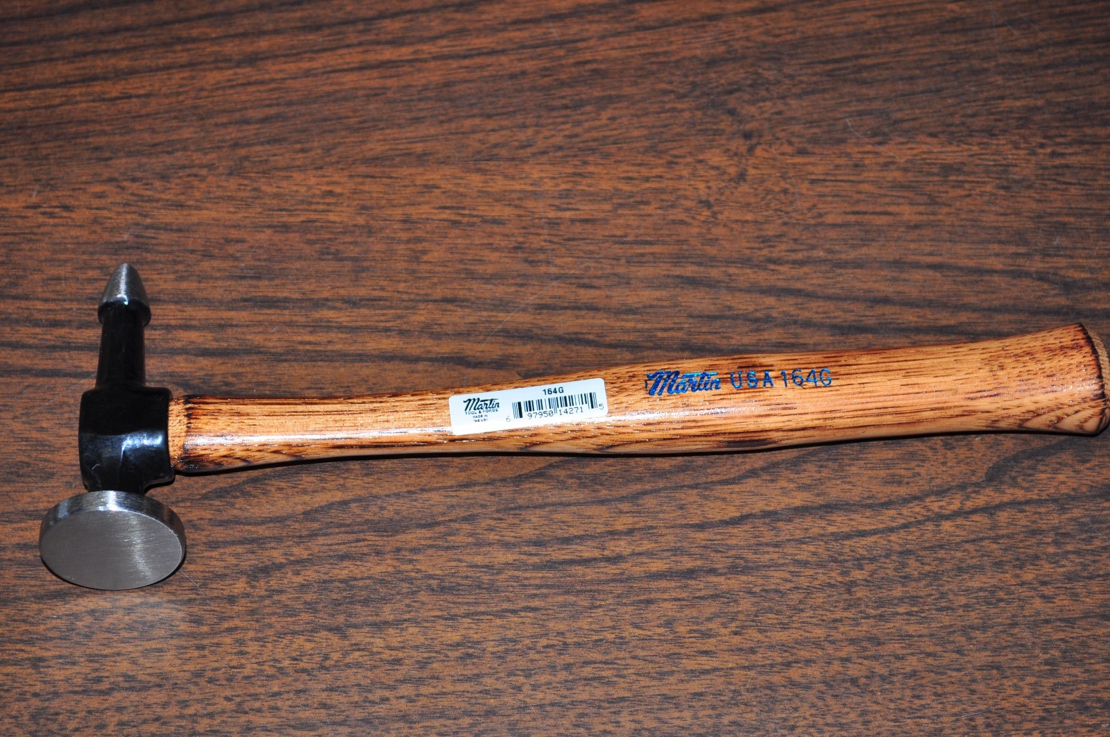 AUTO BODY UTILITY PICK HAMMER WOOD HANDLE MARTIN 164G MADE IN USA