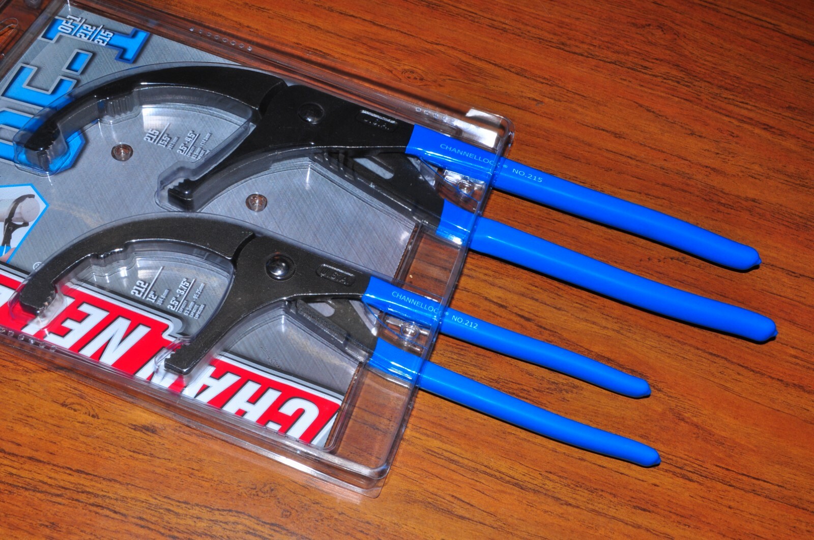 CHANNELLOCK OF-1 OIL FILTER/ PVC PLIERS 212, 215 SET cover 2-1/2" to 4-1/2" USA