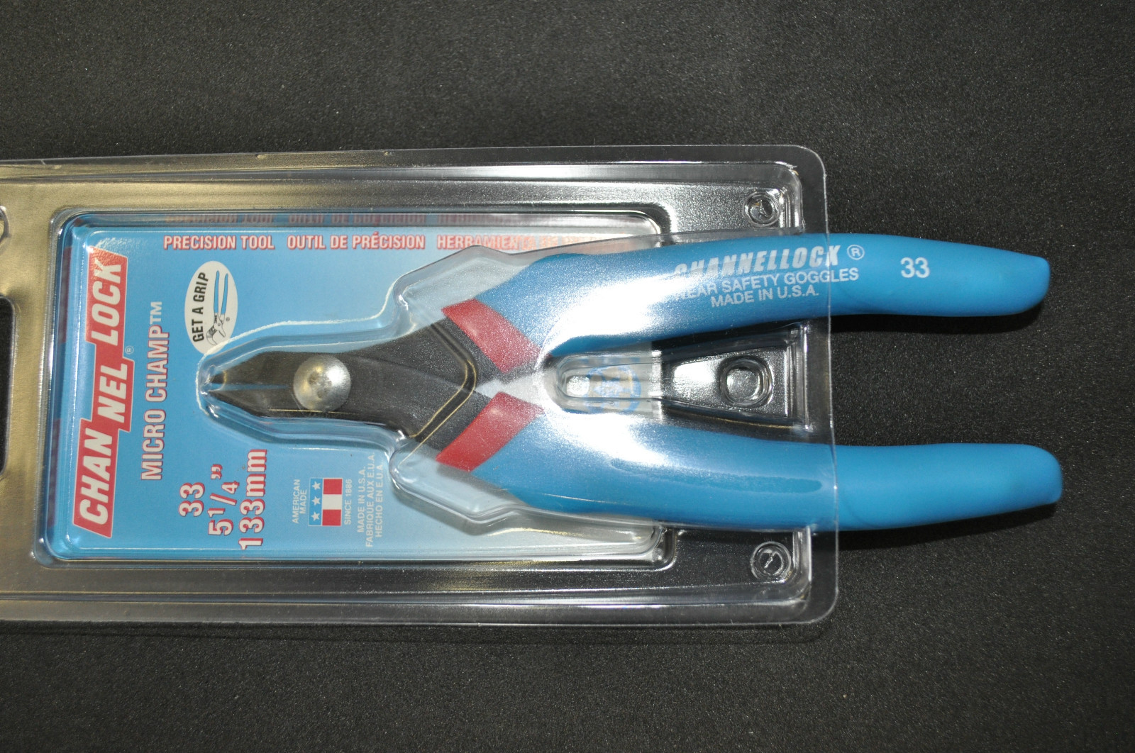 Channellock 33 5-1/4" Micro Champ Narrow Head plier for close tolerance work USA