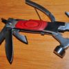 Folding Knife,Hammer,Plier,Saw,Cutter, Driver w/Stainless Steel-Polished redwood